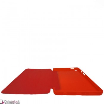 Smart soft dirbtinės odos dėklas - raudonas (Samsung Galaxy Tab A9 8.7 (X110/X115)-Tab A11 8.7 (SM-X130N)